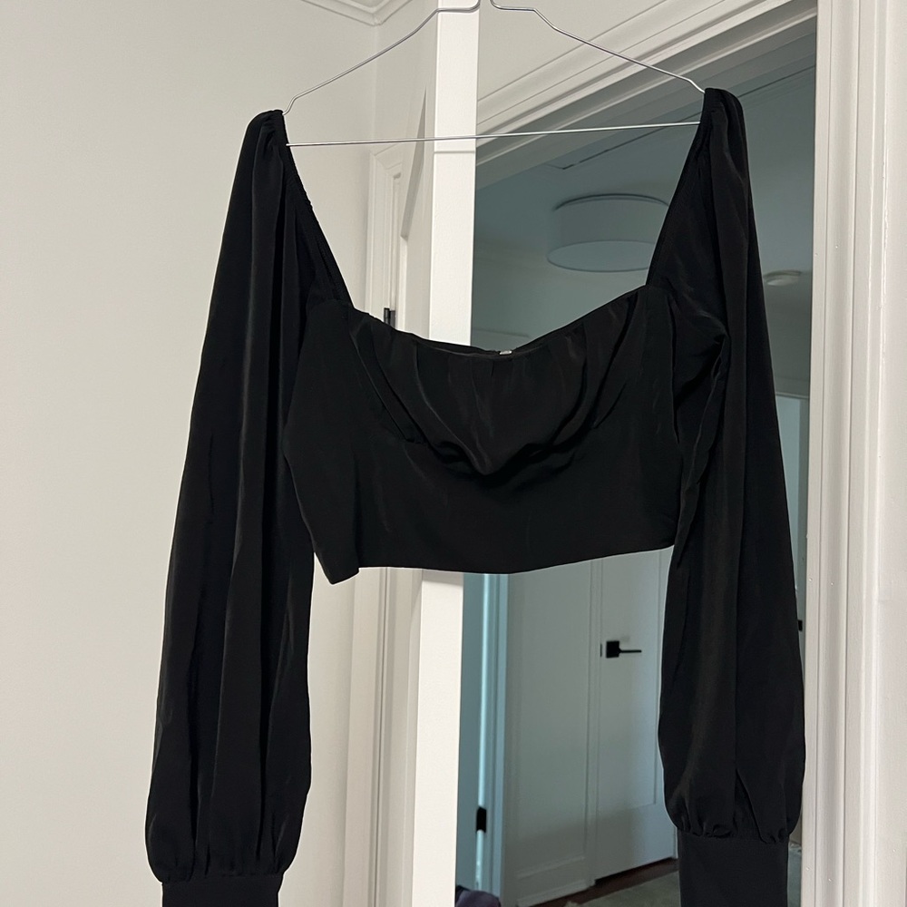 Long sleeve crop top, S.